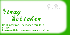 virag melicher business card